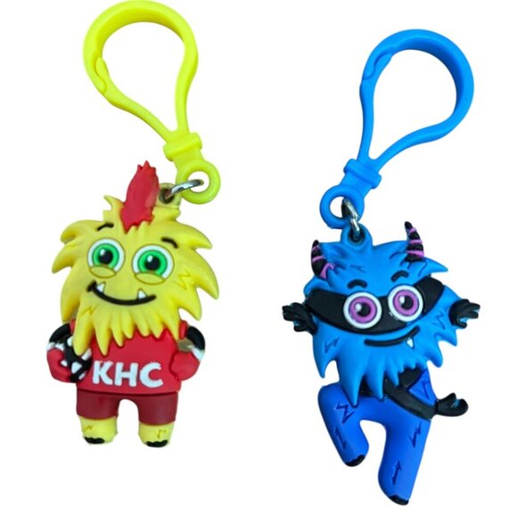 2002 American Heart Association Kids Heart Challenge Keychains Lot of 5 Keyrings - Picture 4 of 5